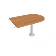 Doplnkový stôl Gate, 120x75,5x80 cm, jelša/kov