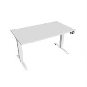 Pracovný stôl Motion, PO, 3S, 140x61 - 128x80 cm, biela/biela