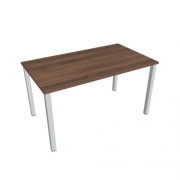 Rokovací stôl Uni, 140x75,5x80 cm, orech/sivá
