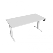 Pracovný stôl Motion, PO, 3S, 160x61 - 128x80 cm, biela/biela