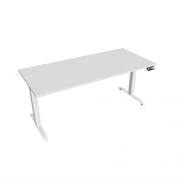 Pracovný stôl Motion, PO, 2S, 180x70,5-120,5x80 cm, biela/biela