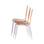 Jedálenská stolička NELA čerešňa/chróm