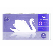 Toaletný papier 3-vrstvový HARMONY Soft FLORA Aroma biely 8 ks