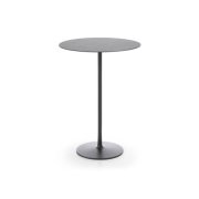 Barový stolík Chic RR10, p 80cm, v 110cm, čierny rám, čierna doska