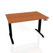 Pracovný stôl Motion, PO, 2S, 180x70,5-120,5x80 cm, čerešňa/čierna