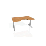 Pracovný stôl Motion Ergo, ZO, 2S, 140x70,5-120,5x90 cm, jelša/sivá