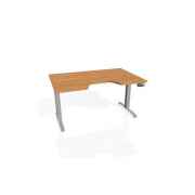Pracovný stôl Motion Ergo, PO, 2S, 160x70,5-120,5x90 cm, jelša/sivá