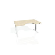 Pracovný stôl Motion Ergo, ZO, 3S, 180x61-128x90 cm, agát/biela