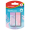 Guma KEYROAD Pastel, blister 2 ks, mix farieb