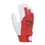 Rukavice pracovné kombinované DONAU SAFETY bielo-červené veľ. 10/XL