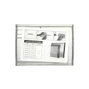 Informačná tabuľka zásuvná  šedá 93x124mm