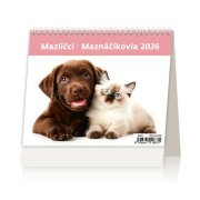 Stolový kalendár riadkový 17,1x13,9 cm - MiniMax Maznáčikovia 2026