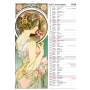 Nástenný kalendár Alfons Mucha 24 x 33 cm 2026
