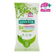 Sanytol čistiace utierky 94 % rastlinného pôvodu 72ks