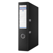 Zakladač pákový DONAU kartón/PP, A4/75 mm, čierny