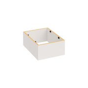 Sokel pod kontajner Hobis, biely/biely