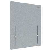 Paraván k stolu Leitz 70x60cm, sivý