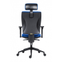 Kancelárska stolička GALA PLUS PDH SL 1580 SYN modrá BN3 + podrúčky AR08