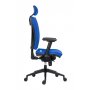 Kancelárska stolička GALA PLUS PDH SL 1580 SYN modrá BN3 + podrúčky AR08