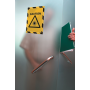 Samolepiaci Duraframe Security A4, žlto-čierny, bal.2 ks