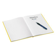 Záznamová kniha Leitz WOW A5 80 listov linajková žltá
