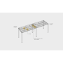 Pracovný stôl Uni k pozdĺ. reťazeniu, 120x75,5x60 cm, buk/sivá